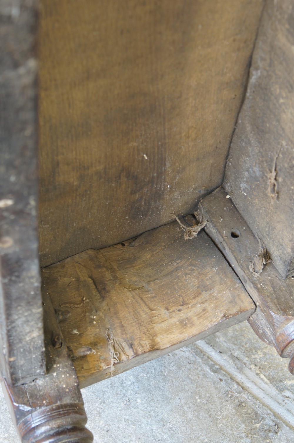 A 17th CENTURY JOINED OAK FORM OR BENCH, CIRCA 1640. View IV