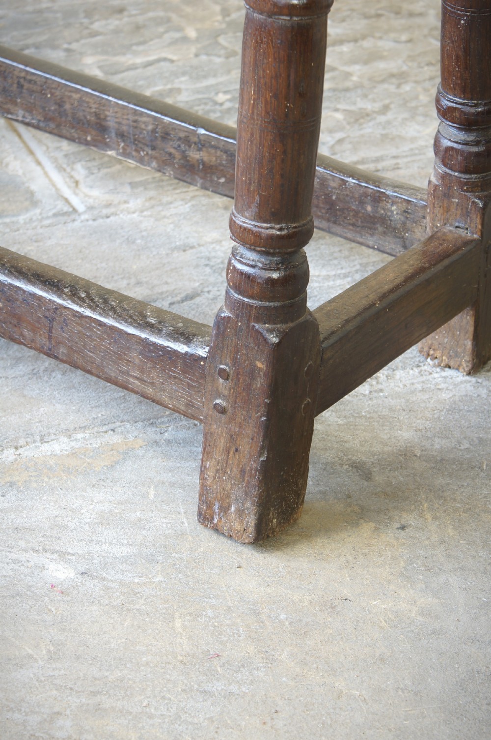 A 17th CENTURY JOINED OAK FORM OR BENCH, CIRCA 1640. View XVI