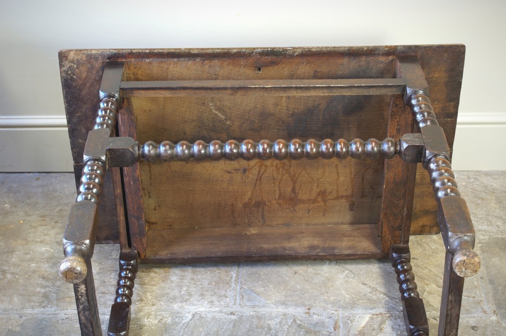 17th Century Oak Side Table. View IV