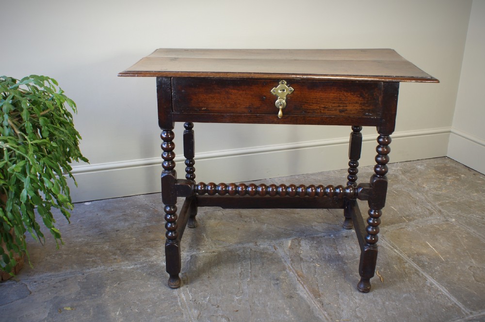 17th Century Oak Side Table. View XI