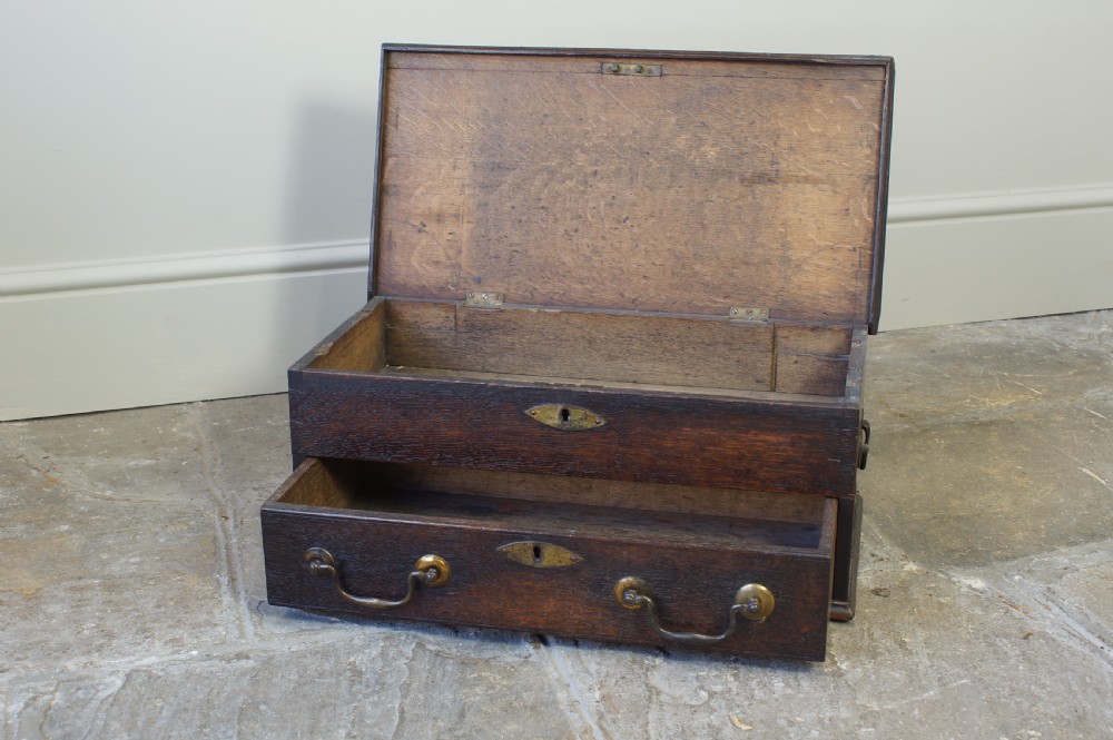 A Small Georgian Oak Desk box. View III