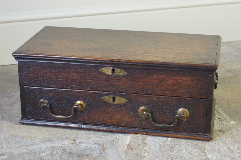 A Small Georgian Oak Desk box. View IV
