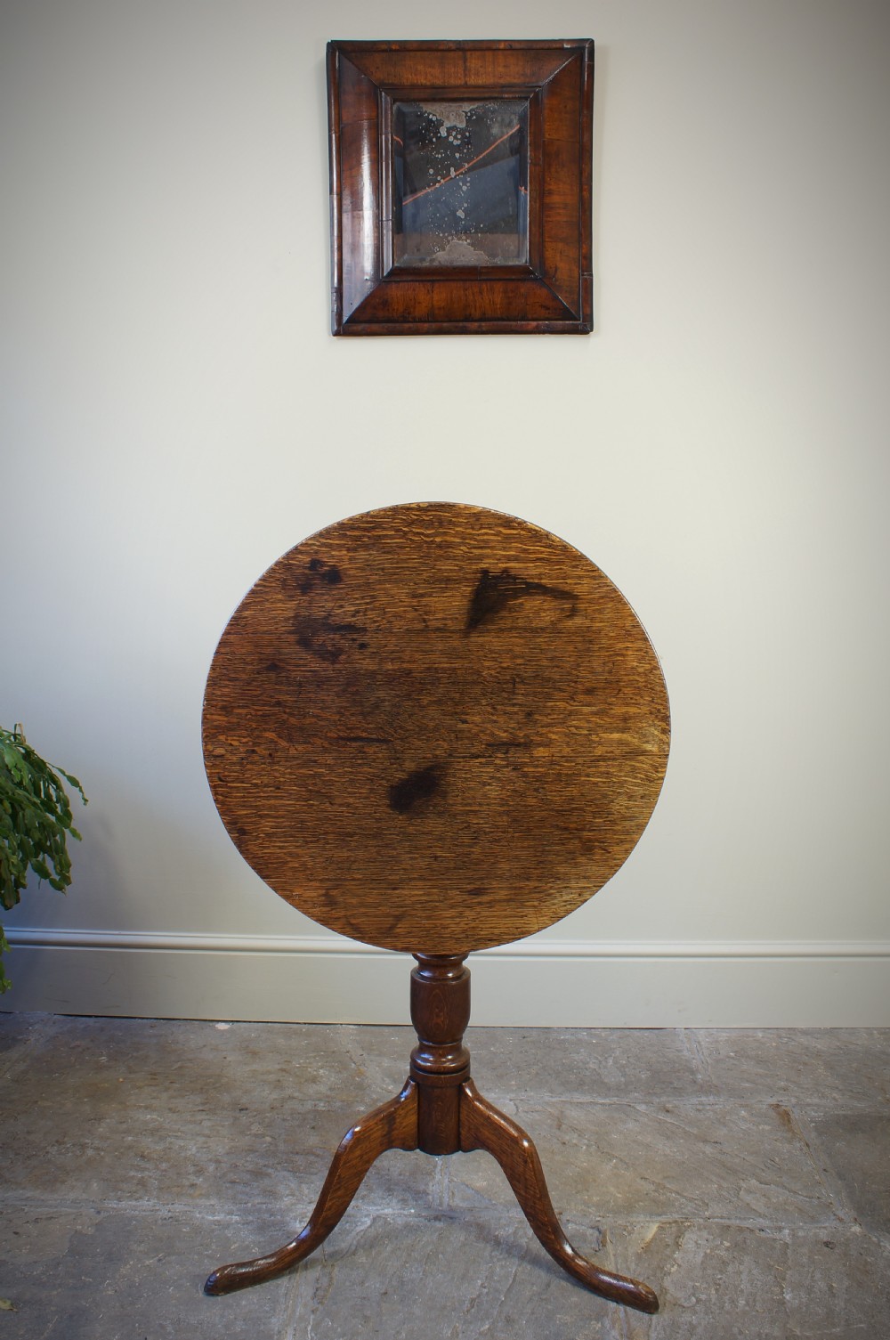 Georgian Oak Lamp or Wine Table. View II