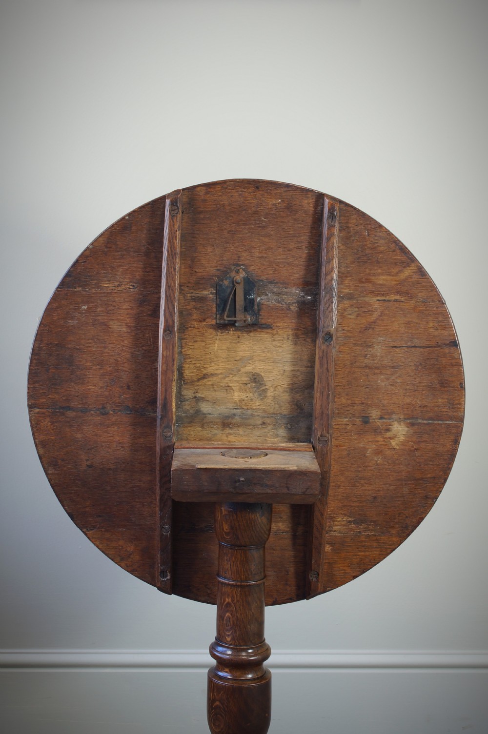 Georgian Oak Lamp or Wine Table. View IV