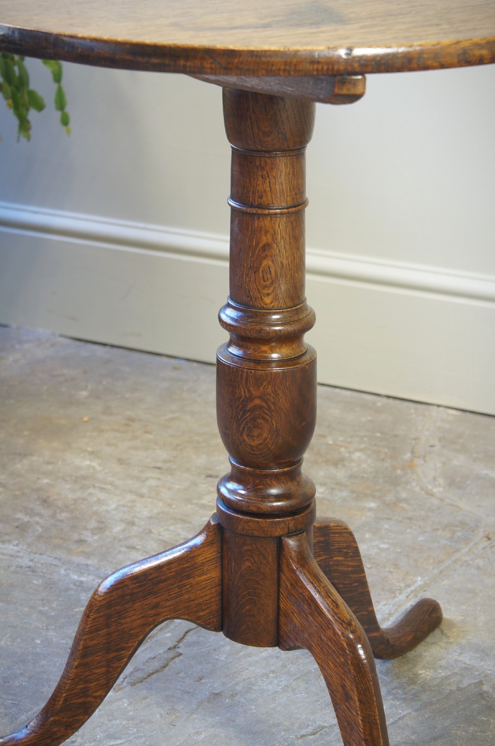 Georgian Oak Lamp or Wine Table. View V