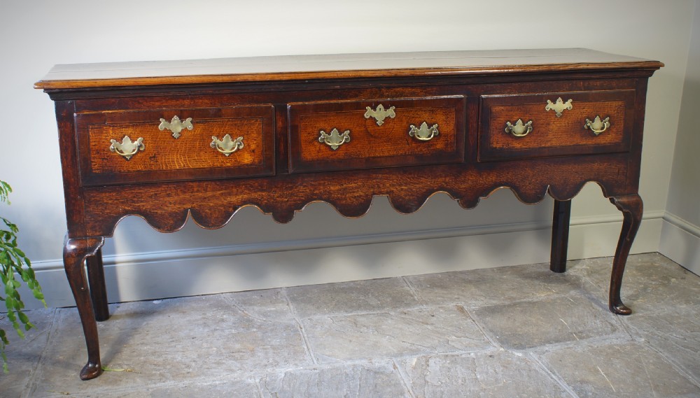 A Good 18th Century Oak Dresser Base. View X