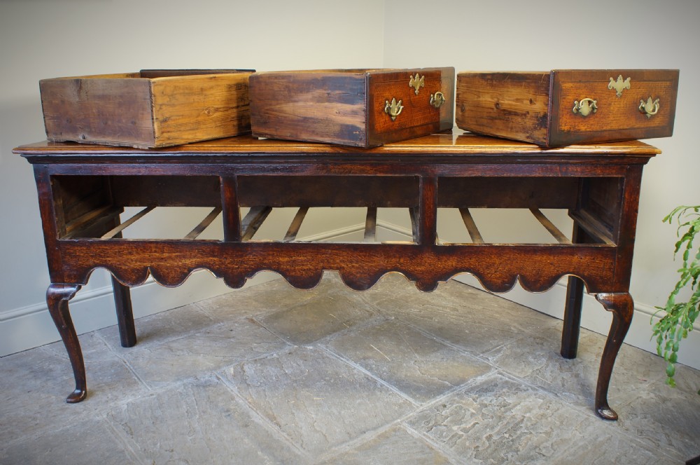 A Good 18th Century Oak Dresser Base. View XI