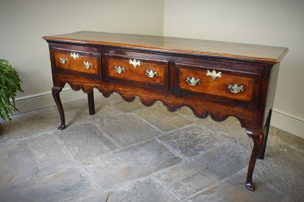 A Good 18th Century Oak Dresser Base. View XX