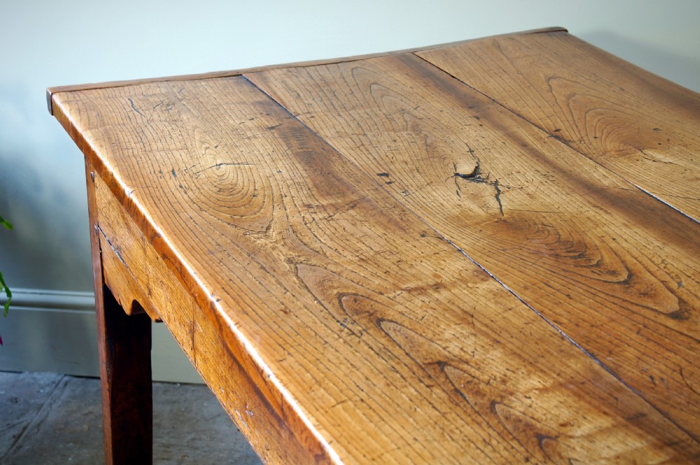 A Superb 18th Century Elm Farmhouse Table. View IV