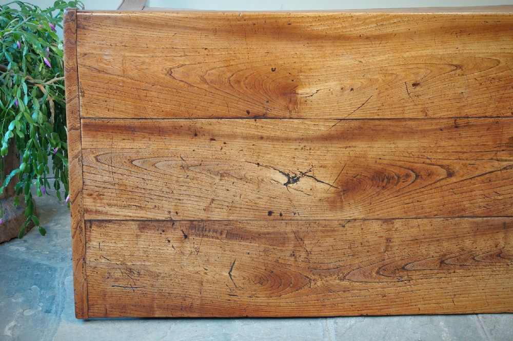 A Superb 18th Century Elm Farmhouse Table. View IX