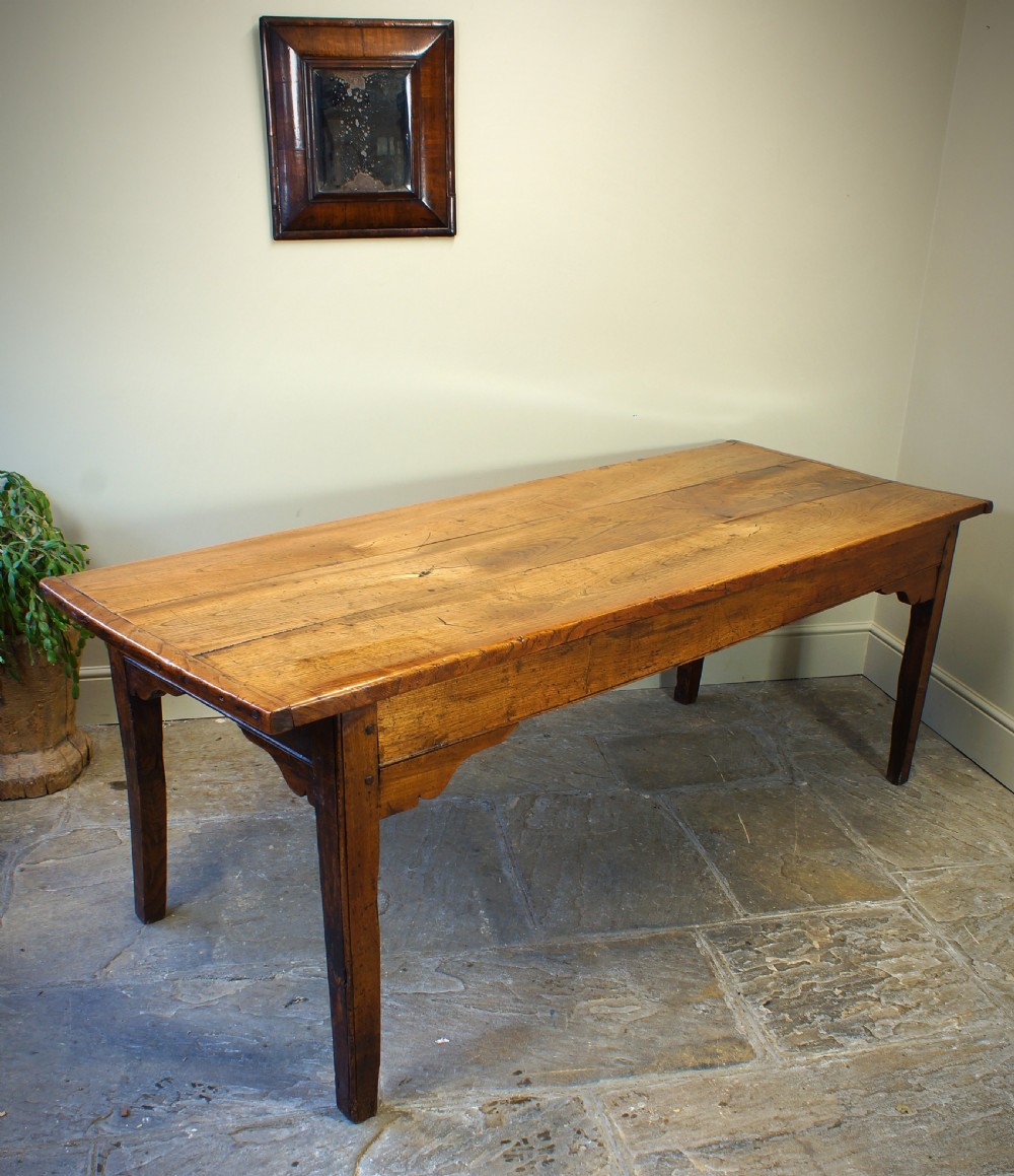 A Superb 18th Century Elm Farmhouse Table. View X