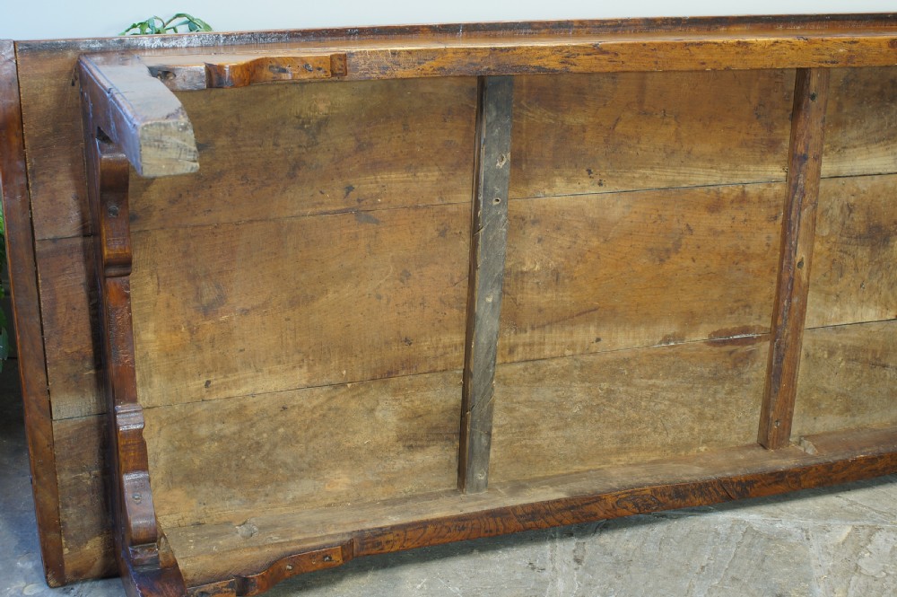 A Superb 18th Century Elm Farmhouse Table. View XI