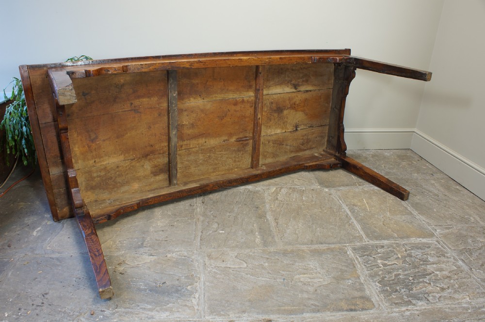 A Superb 18th Century Elm Farmhouse Table. View XII