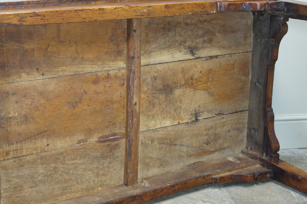 A Superb 18th Century Elm Farmhouse Table. View XIII