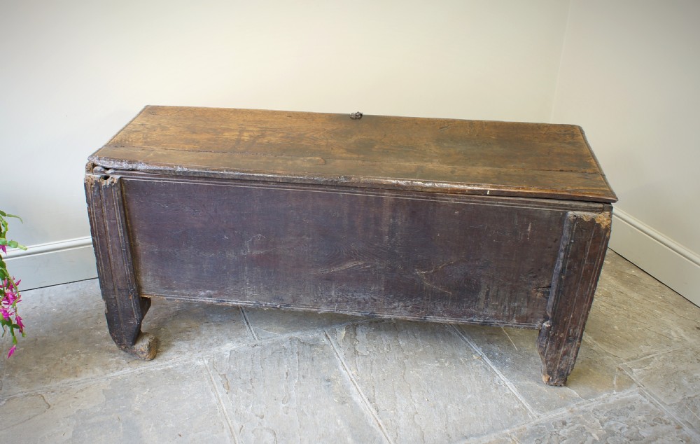 A Rare and Early 16th Century Welsh Oak Coffer. View XVIII