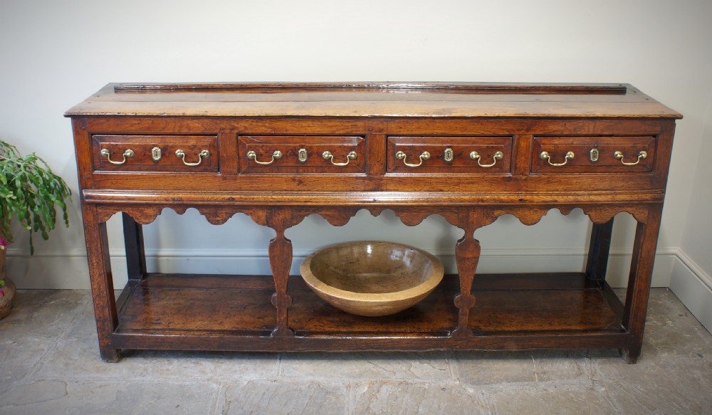 18th Century Oak Dresser Base. 