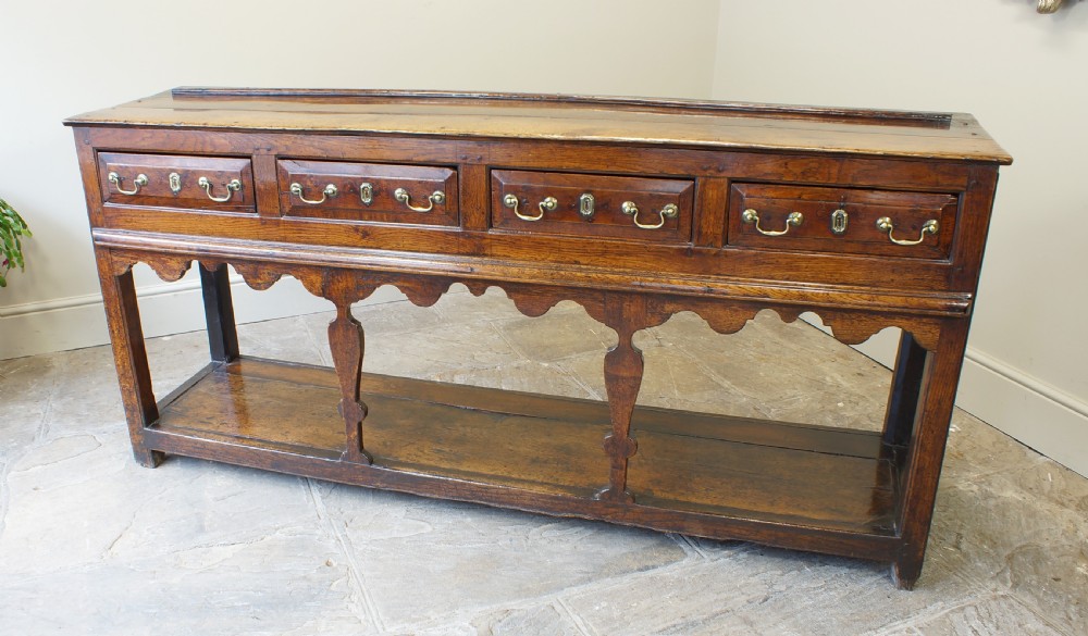 18th Century Oak Dresser Base.  View VII