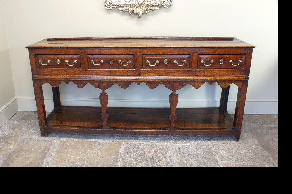 18th Century Oak Dresser Base.  View IX