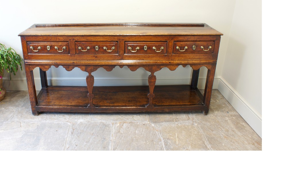 18th Century Oak Dresser Base.  View XIV