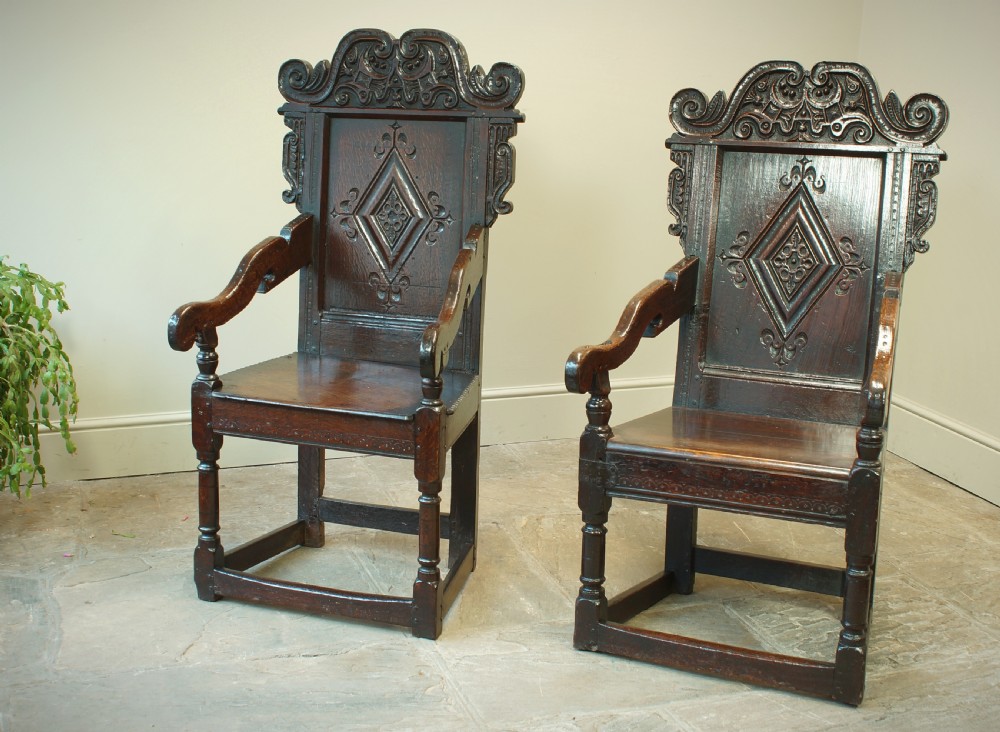  17th Century Oak Yorkshire Armchair. 