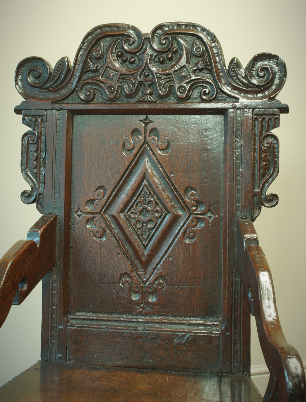  17th Century Oak Yorkshire Armchair.  View VI