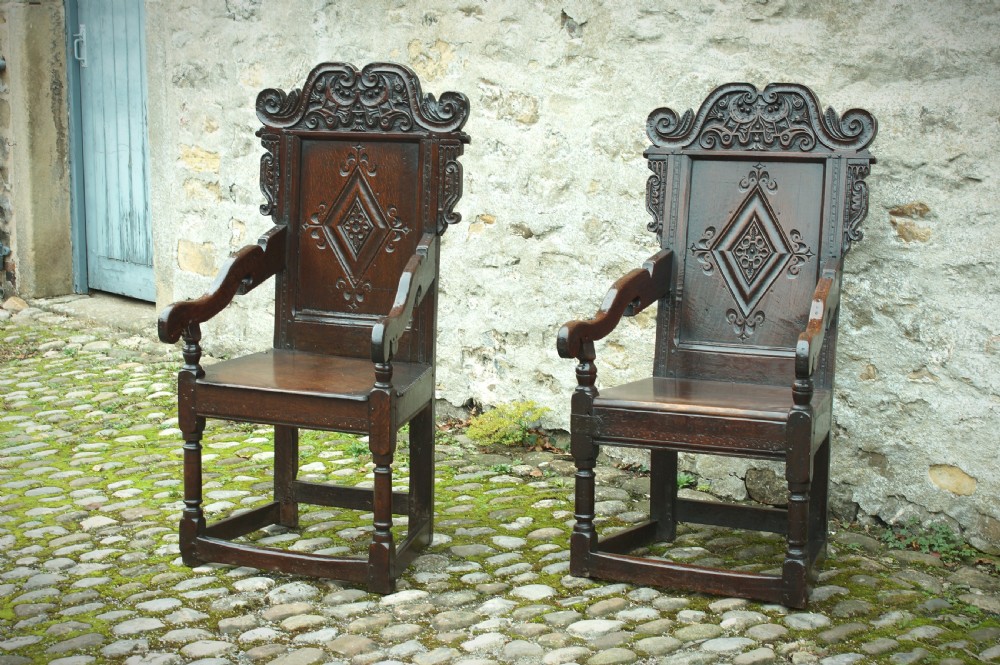  17th Century Oak Yorkshire Armchair.  View VIII
