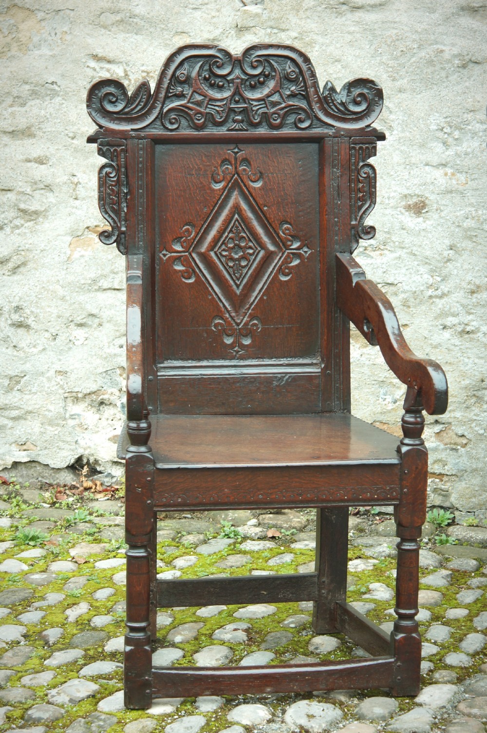 17th Century Oak Yorkshire Armchair.  View IX
