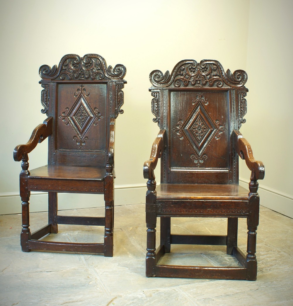  17th Century Oak Yorkshire Armchair.  View XII