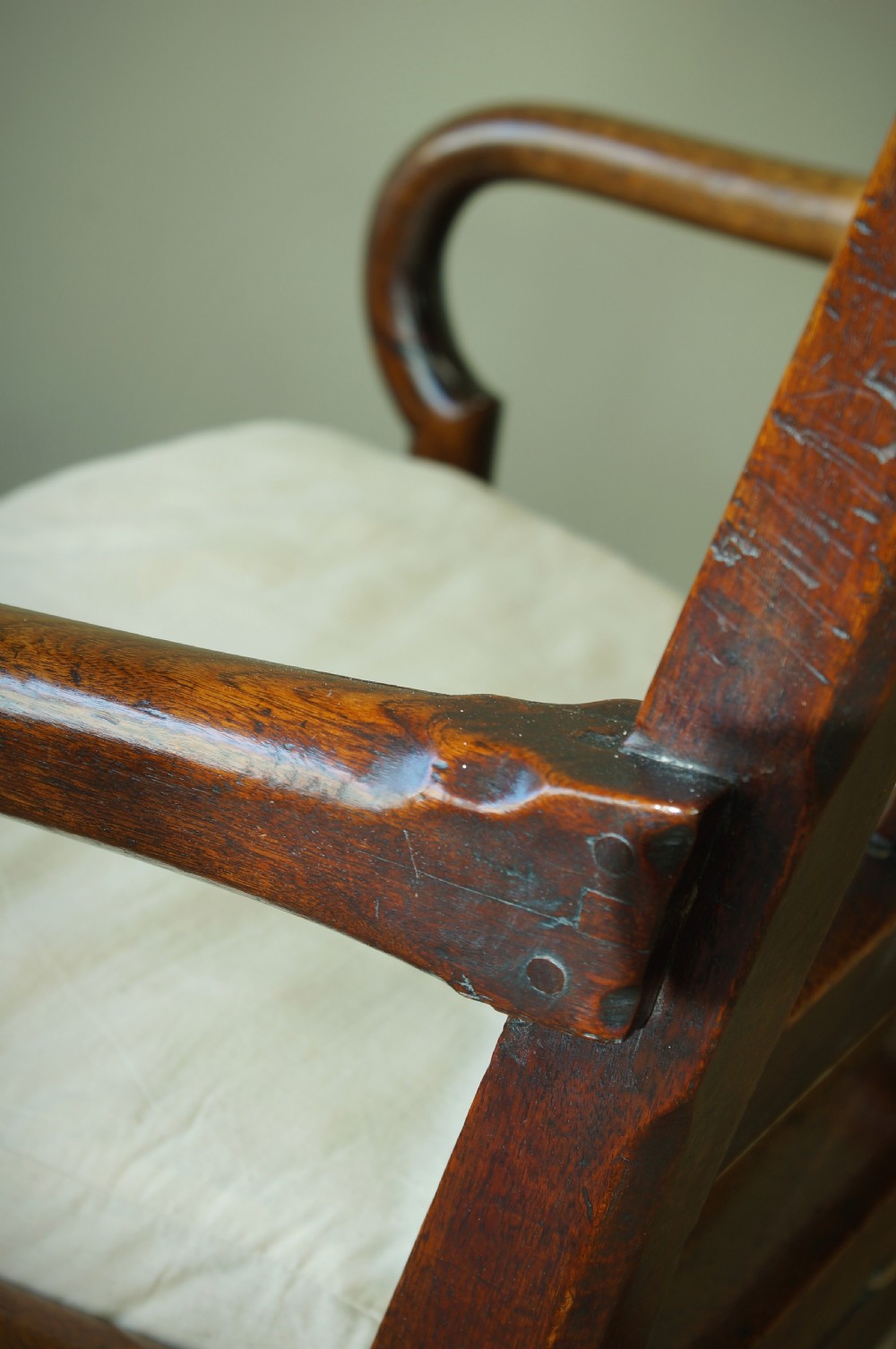 18th Century Walnut Chippendale Rocking Chair. View XI