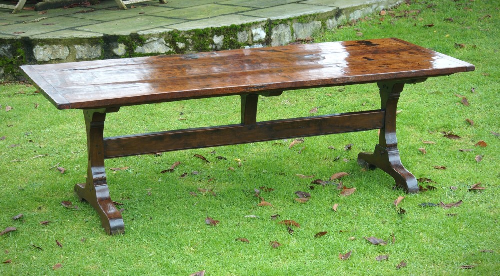 English Oak Trestle Table
