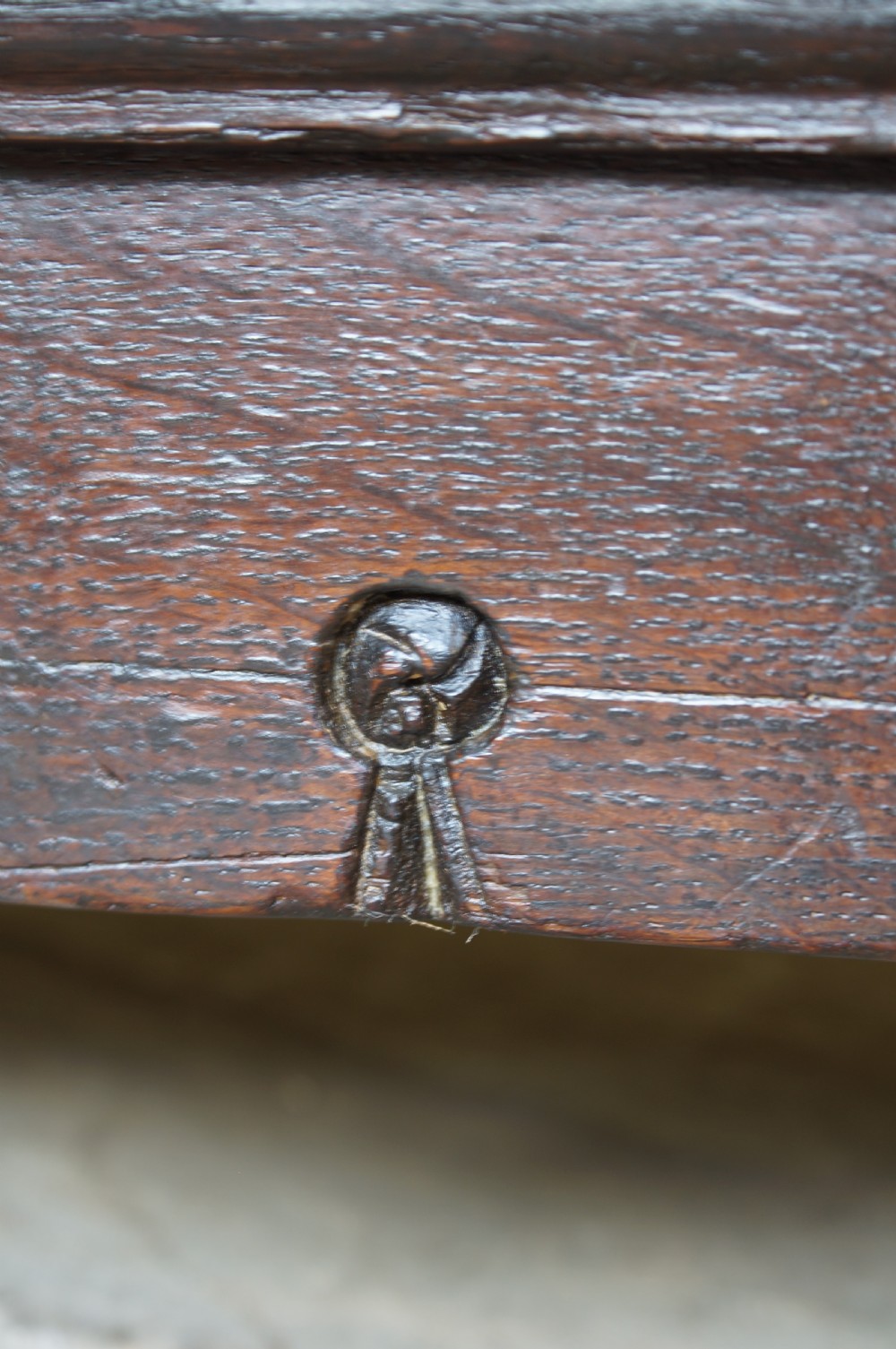 A Superb Late  Elizabethan 16th Century Oak Coffer. View XII