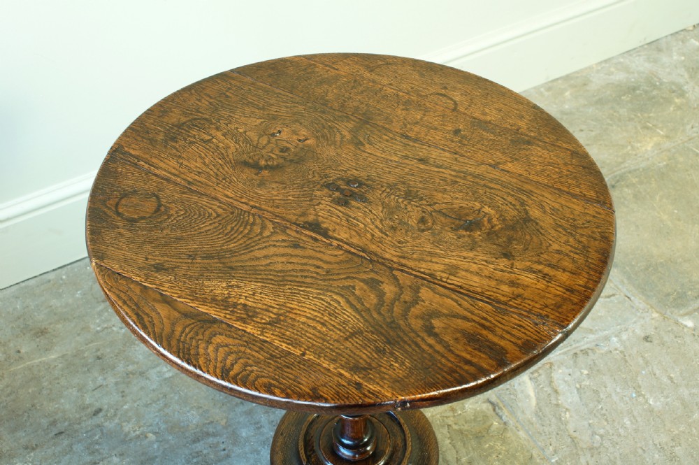 18th Century Oak Tripod Table/ wine table.  View VI