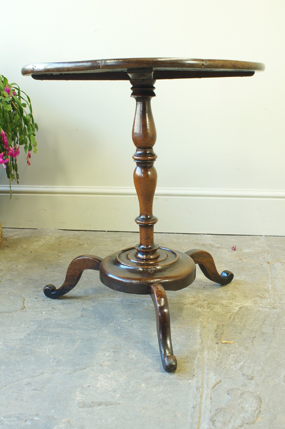 18th Century Oak Tripod Table/ wine table.  View VII