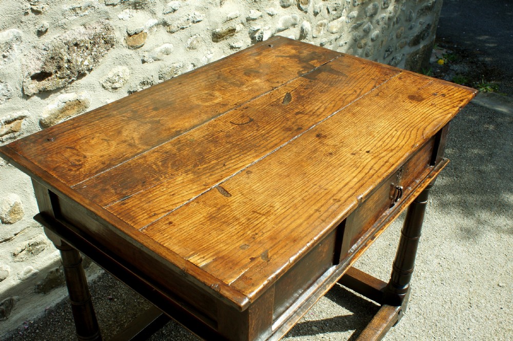 17th Century Oak Side table. View V