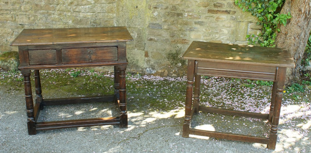 17th Century Oak Side table. View VI