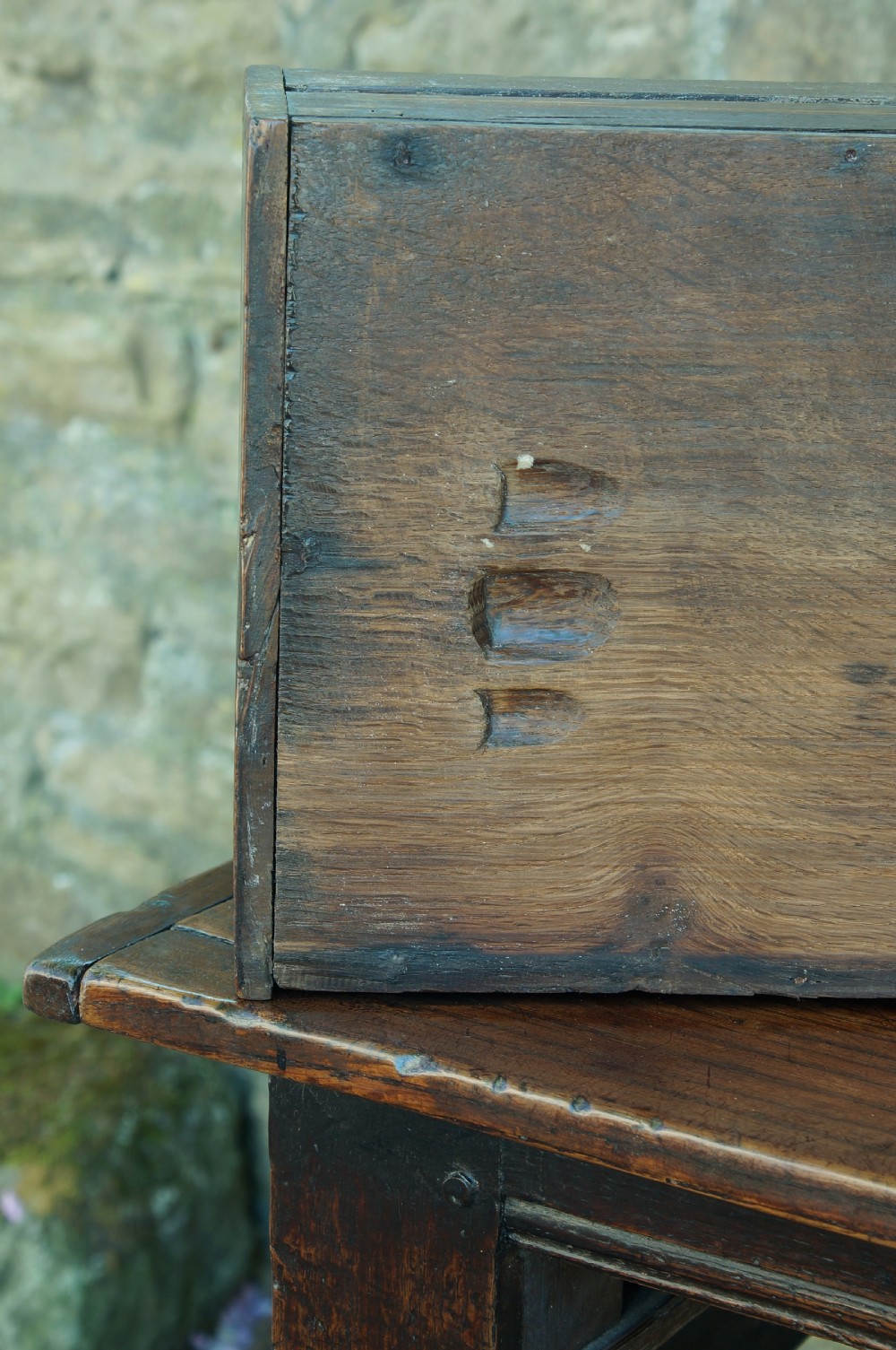 17th Century Oak Side table. View XI