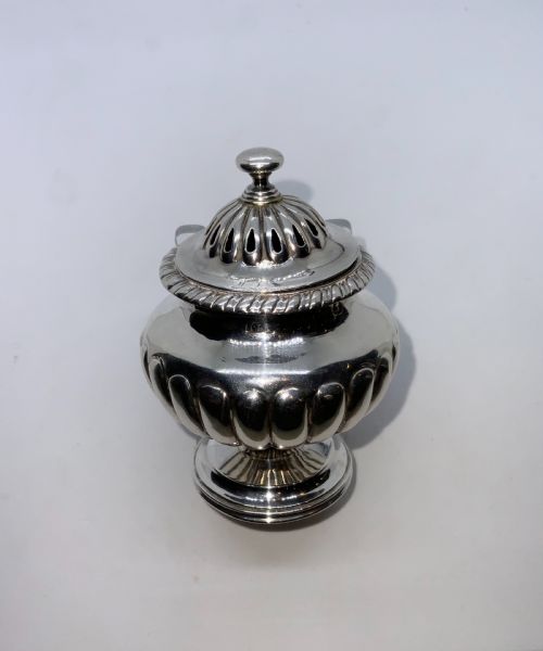 Georgian Silver Pounce Pot