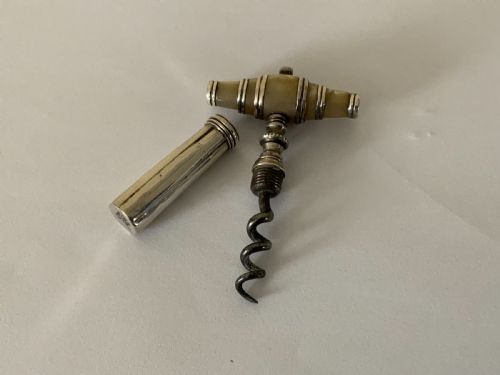 Georgian Silver/mop Picnic Corkscrew
