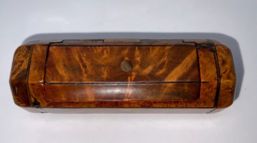 Burr Walnut Octagonal Snuff Box