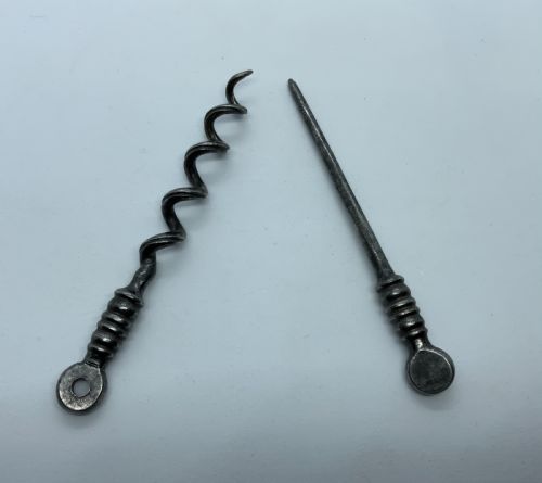 Georgian Steel Worm & Peg Corkscrew
