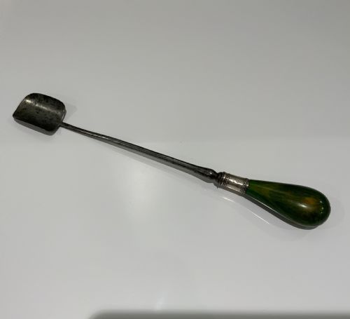 Rare Georgian Steel Stilton Scoop