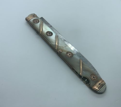 French Napoleonic Officers Folding Knife and Corkscrew