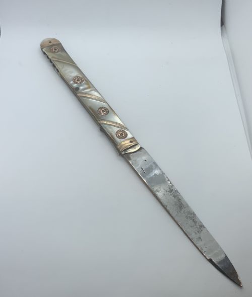 fig 1. French Napoleonic officers folding knife and corkscrew