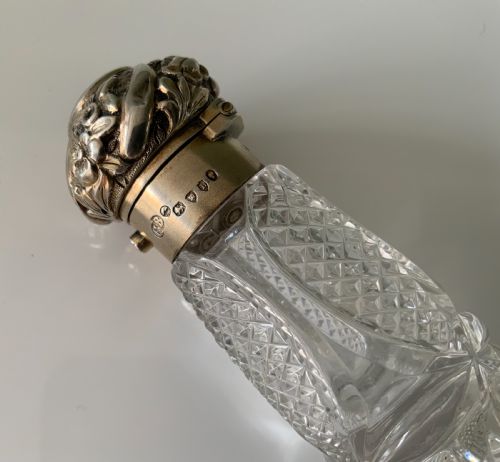 Double Ended Silver Perfume Bottle