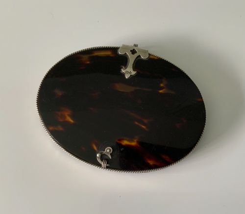 Victorian Silver & Tortoiseshell Mirror
