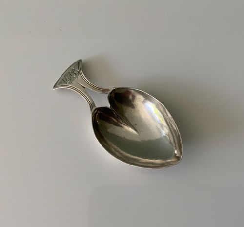 Georgian Silver Biforate Caddy Spoon