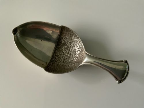 Silver Acorn Caddy Spoon