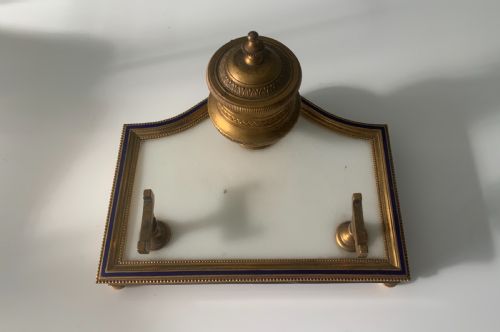 French Ormolu and Marble Ink/pen Rest