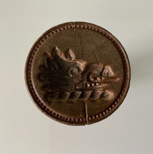 Rare 19th Century Armorial Butter Stamp