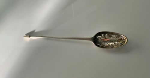 Georgian Silver Mote Spoon